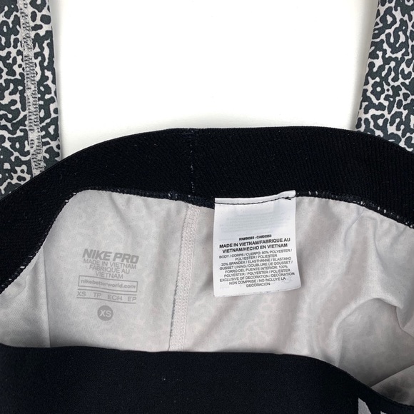 NIKE Pro DRI-FIT Mezzo Black Printed Leggings - Picture 4 of 6